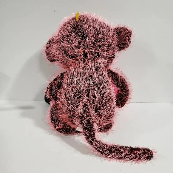 Classic Toy Company Plush Stuffed Monkey  Hot Pink/Black . - Picture 3 of 5
